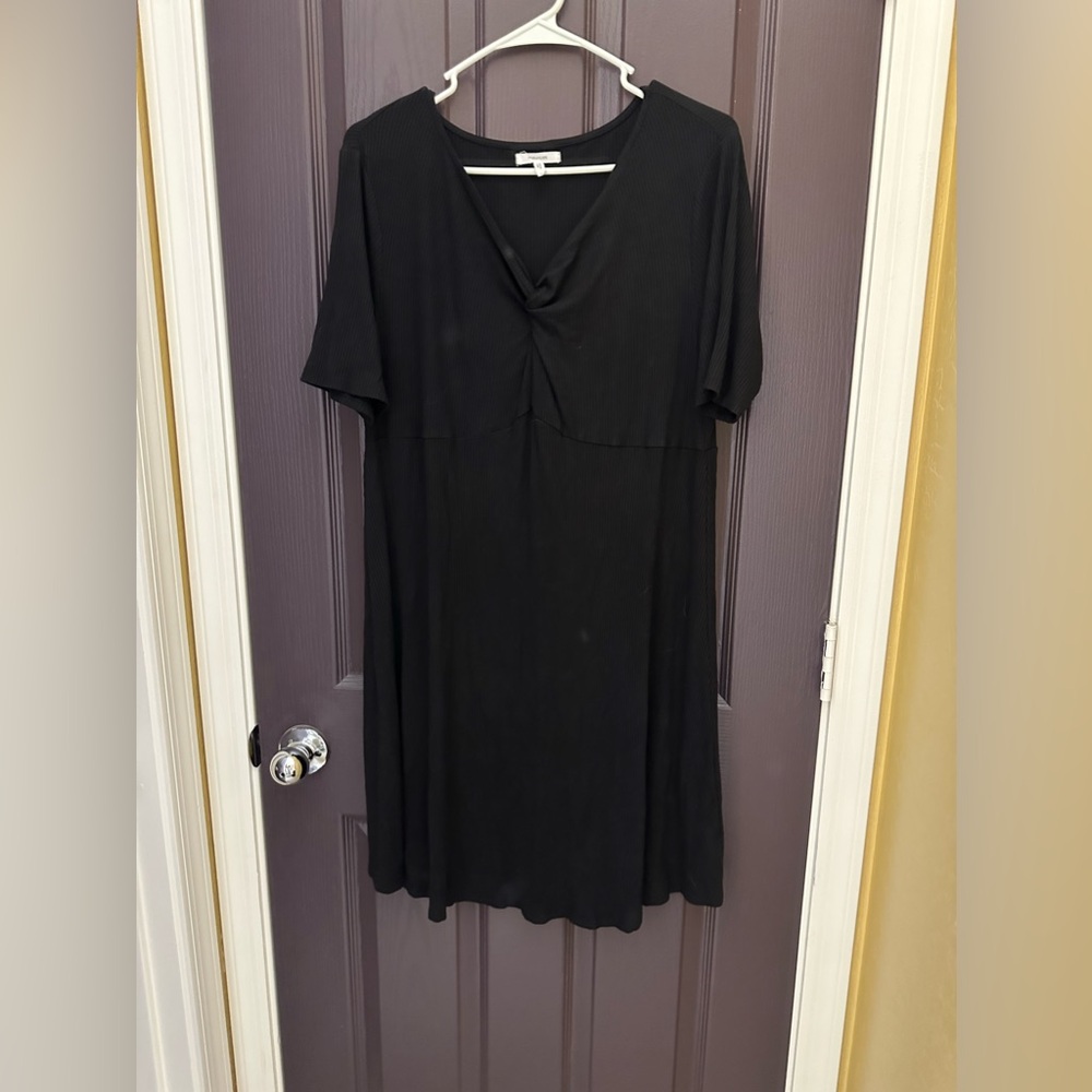 Maurice’s Ribbed Knit Dress Color Black Size 0X